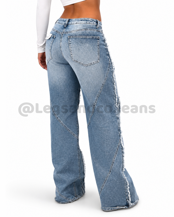 Jean stretch desgastes tipo cargo