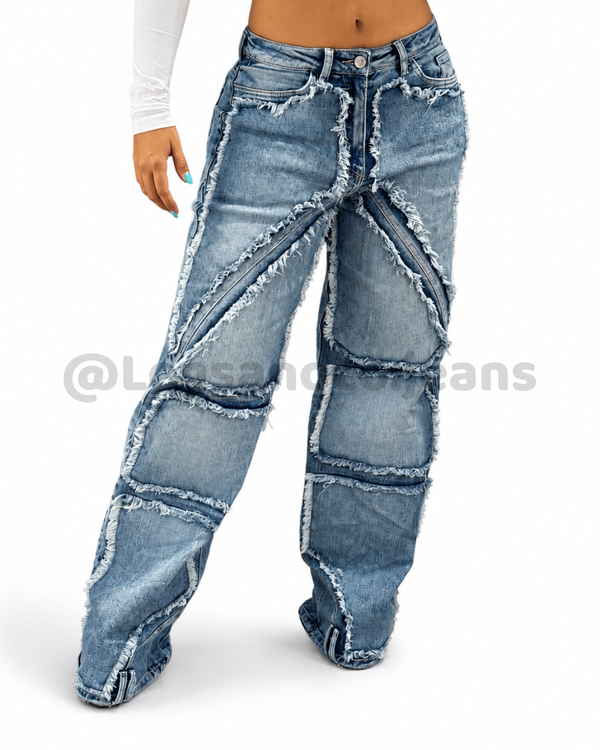 Jean stretch desgastes tipo cargo