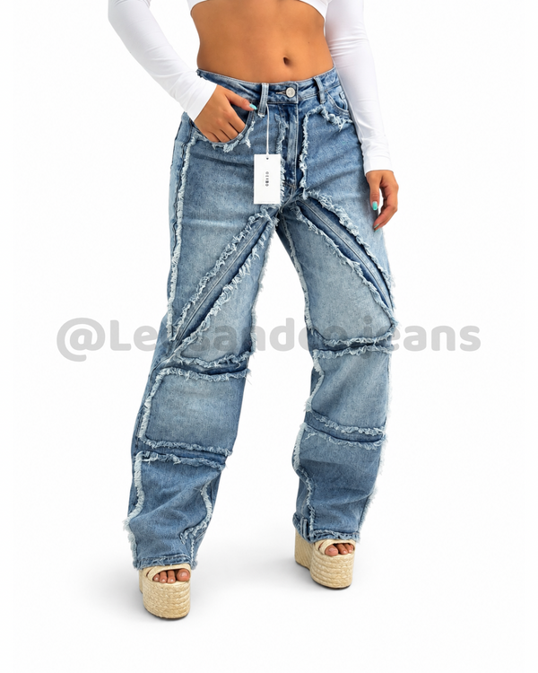Jean stretch desgastes tipo cargo
