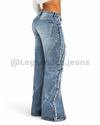 Jean stretch desgastes tipo cargo